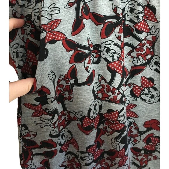 LuLaRoe Dress Girl's Size 12 Minnie Mouse Gray Cap Sleeve NEW - Picture 5 of 8